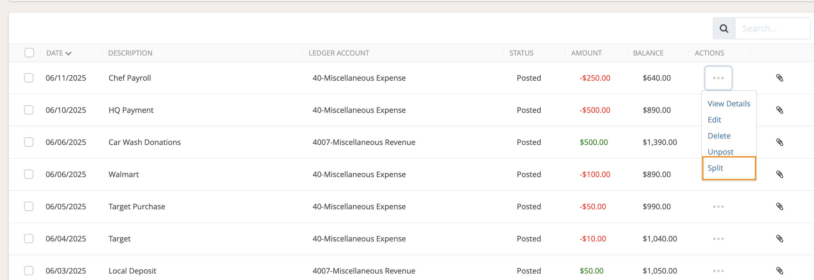 Split Transactions (How-to) – LegFi